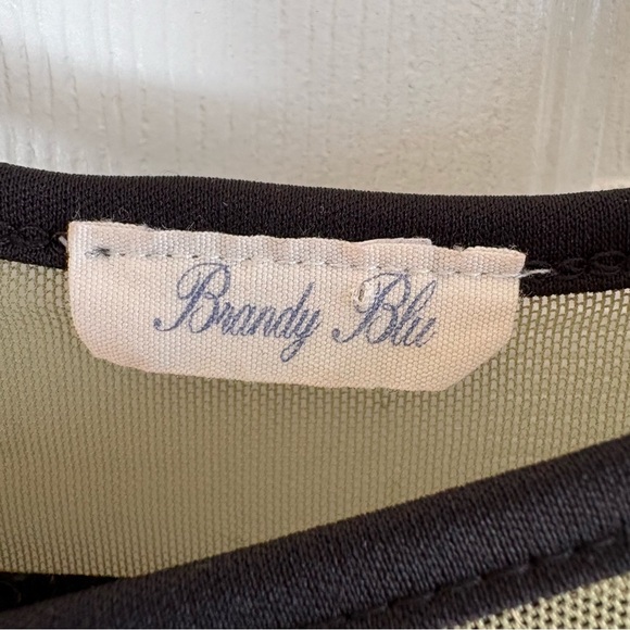 Brandy Blu Sheer olive green long-sleeve mesh top Grunge Whimsigoth Overlay L - Picture 3 of 6
